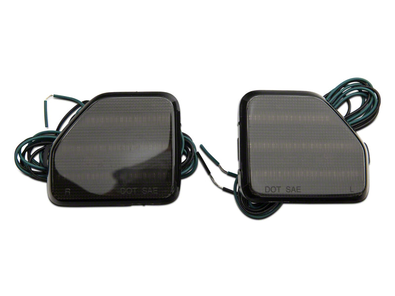 Raxiom 18-23 Jeep Wrangler JL Moab Rubicon Sahara Axial LED Rear Bumper Reflector Lights- Smoked J134141-JL J134141-JL Photo - Primary