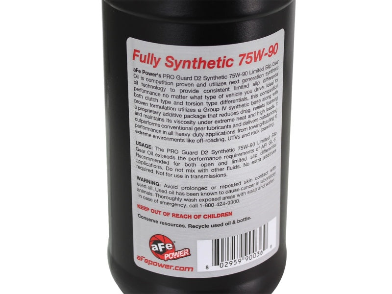 aFe Pro Series Rear Differential Cover Kit Black w/Machined Fins, Gear Oil 46-70362-WL Photo - Unmounted