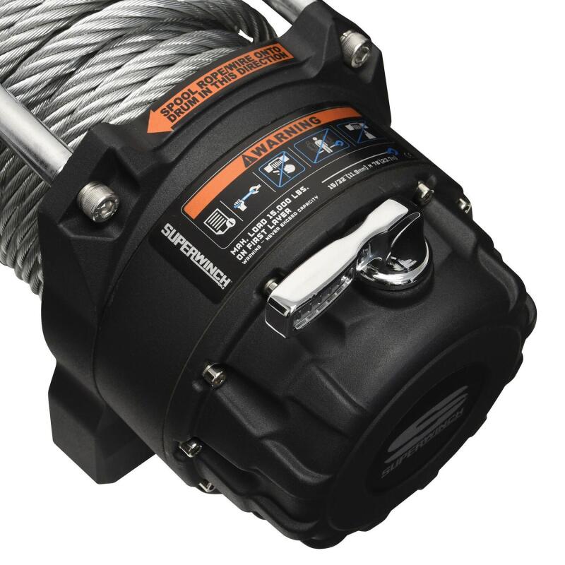 Superwinch 15000lb Winch 7/16in x 82ft Wire Roller Fairlea SUP1515000 1515000 Photo - Close Up