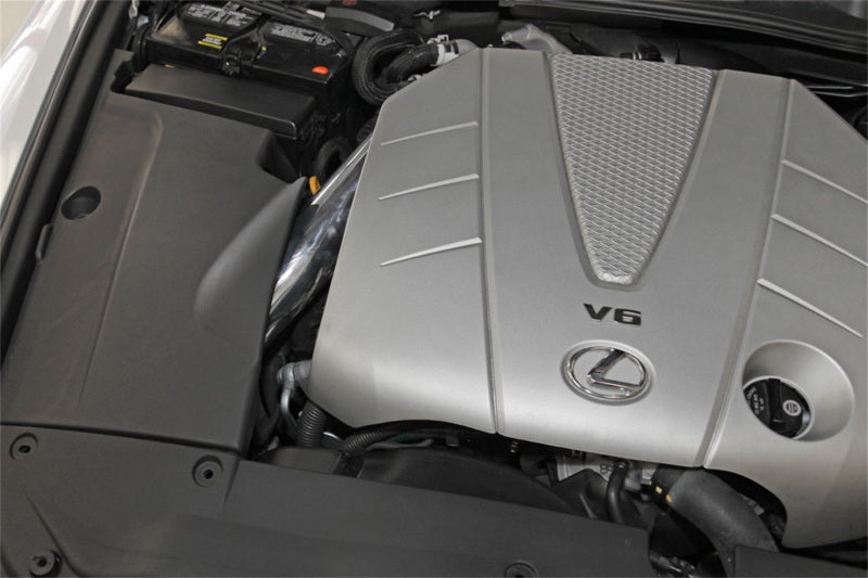 Spectre 06-12 Lexus IS250/IS350 V6-2.5/3.5L F/I Air Intake Kit - Polished w/Red Filter 10190 10190 Photo - Mounted