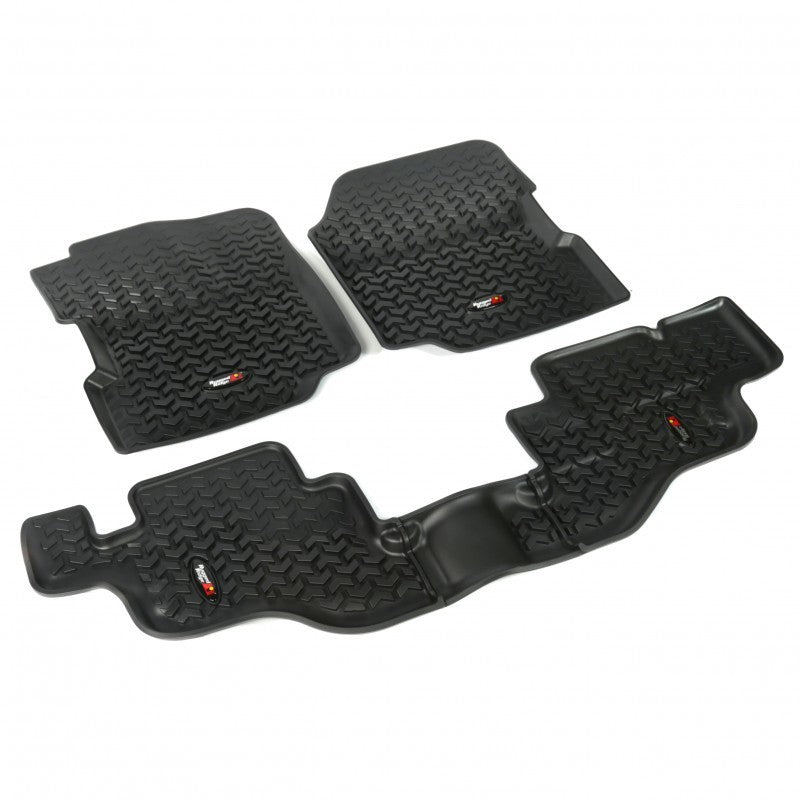 Rugged Ridge All Terrain Floor Liner Kit, Black; 76-95 Jeep CJ/Wrangler YJ 12987.09 Photo - Primary