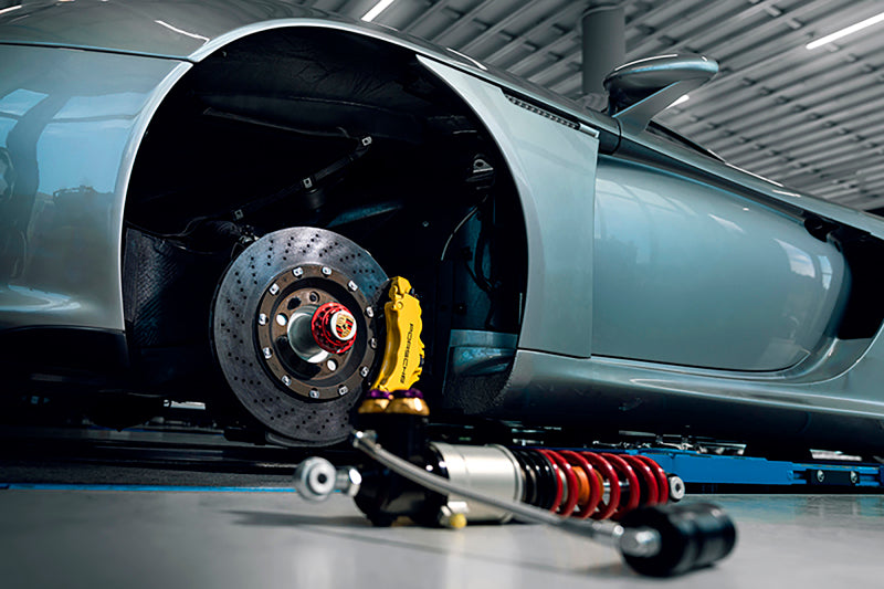 KW 04-05 Porsche Carrera GT Special Edition HLS4 V5 Coilover Kit w/ Red & Blue Springs 3097140A 3097140A Photo - Primary
