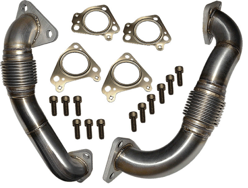 ATS Diesel GM 6.6L Duramax Up Pipe Direct Replacement Kit (Driver & Passenger) 2041384248 Photo - Primary