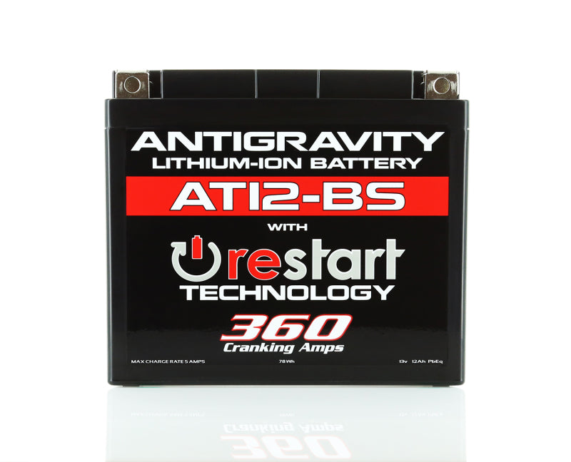 Antigravity Batteries Antigravity YT12-BS Lithium Battery w/Re-Start AG-AT12BS-RS AG-AT12BS-RS Photo - Primary