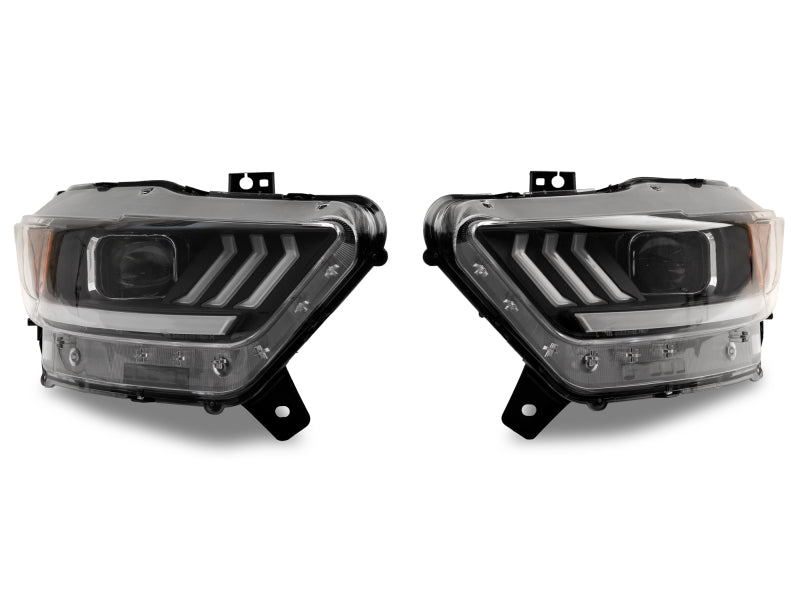 Raxiom 15-17 Ford Mustang GT350 GT500 LED Projector Headlights- Blk Housing (Clear Lens) 407613 407613 Photo - Close Up