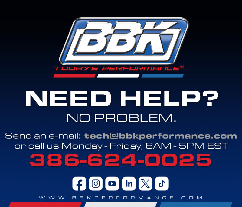 BBK 2-3/4in Universal Flared Exhaust Flow Tubes 14670 14670 Installation Instructions