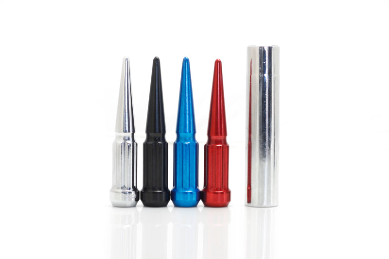 Wheel Mate Spiked Lug Nuts Set of 20 - Red 9/16in 35429PR 35429PR Photo - Primary