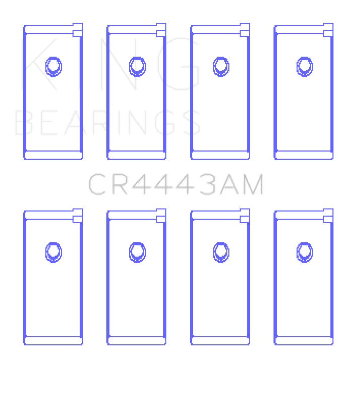 King Engine Bearings Datsun H-20 (Size +0.25mm) Connecting Rod Bearing Set CR4443AM0.25 CR4443AM0.25 Photo - Primary