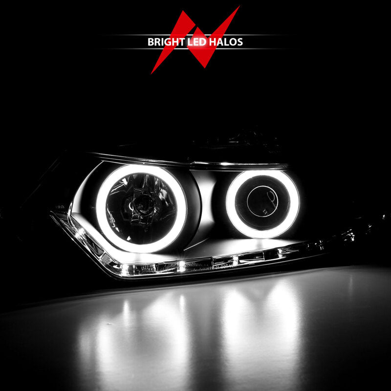 Anzo 2009-2012 Acura Tsx Projector Headlights w/ Halo Black (CCFL) 121393 Photo - lifestyle view
