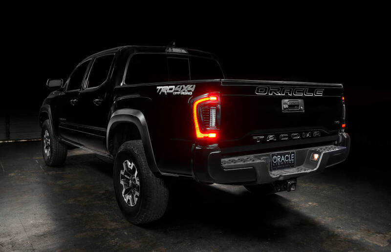 ORACLE Lighting 16-23 Gen 3 Toyota Tacoma Black Series Flush Style LED Tail Lights 5911-504-T 5911-504-T Photo - lifestyle view