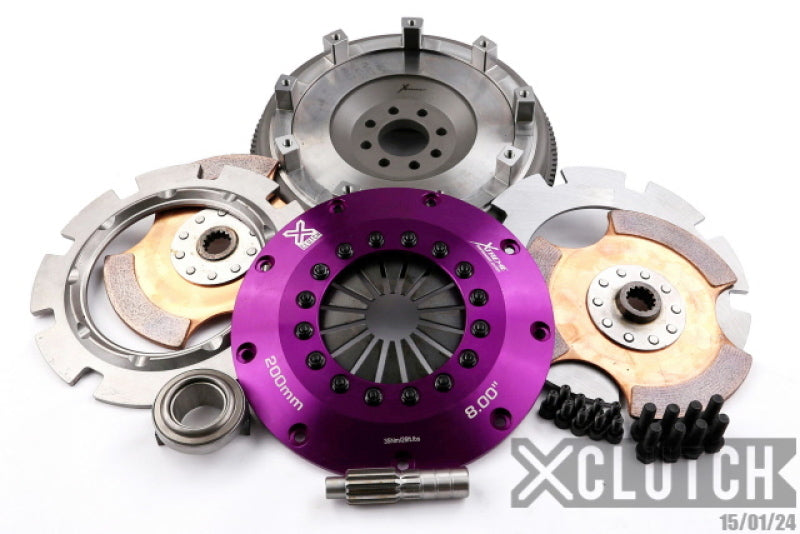 XCLUTCH 02-06 Mini Cooper S 1.6L 8in Twin Solid Ceramic Clutch Kit XKMC20520-2E XKMC20520-2E Photo - Primary