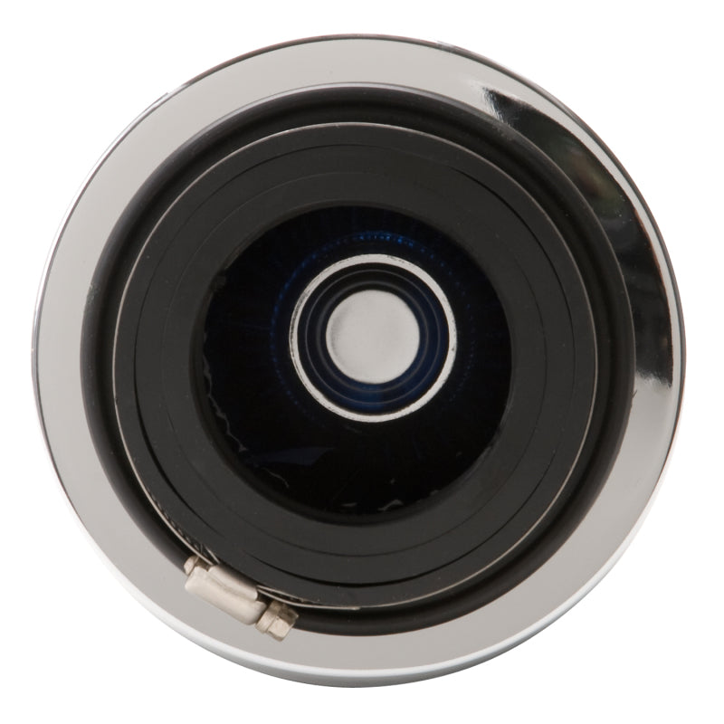 Edelbrock Air Filter, Pro-Flo Series, Conical, 3.7" Tall, Blue/Chrome 43613 Photo - out of package