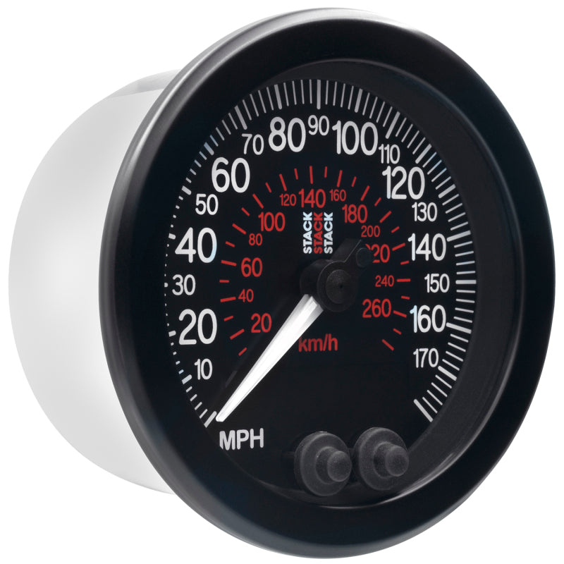Autometer Stack Instruments 88mm 0-180 MPH 290 KM/H GPS Speedometer - Black ST3803 ST3803 User 5