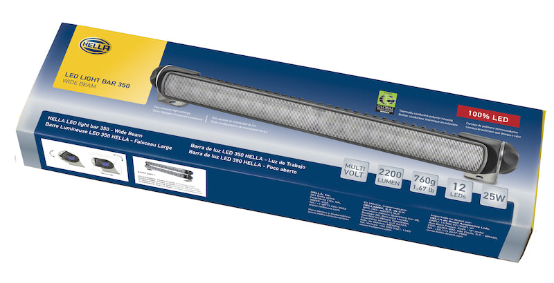 Hella LED Lamp Light Bar 9-34V 350/16in WIDE MV 958040521 Photo - in package