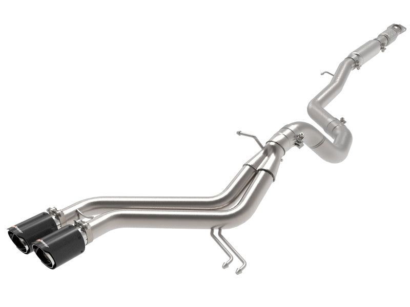 aFe Takeda 2-1/2in to 3in SS-304 Cat-Back Exhaust w/ C/F Tips 13-17 Hyundai Veloster L4-1.6L 49-37018-C 49-37018-C Photo - Primary