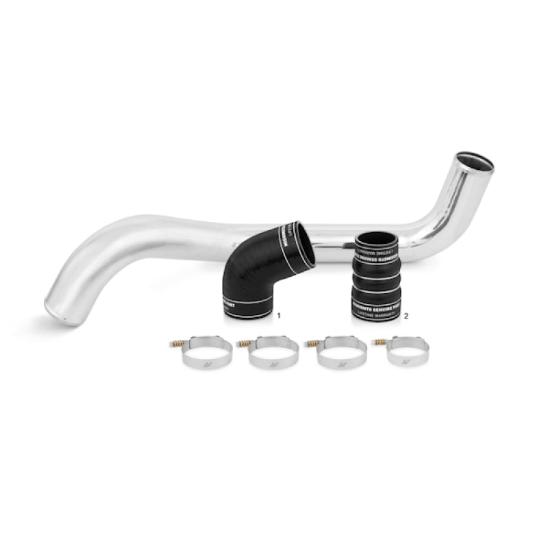 Mishimoto Hot-Side Intercooler Pipe & Boot - Black 11+ Chevrolet/GMC 6.6L MMICP-DMAX-045HBK Photo - Primary