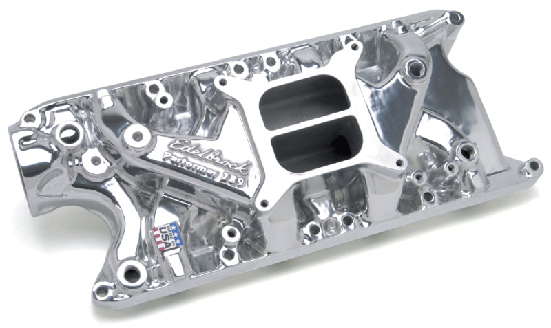 Edelbrock Perf 289 W/O EGR Polished Manifold 21211 Photo - Unmounted