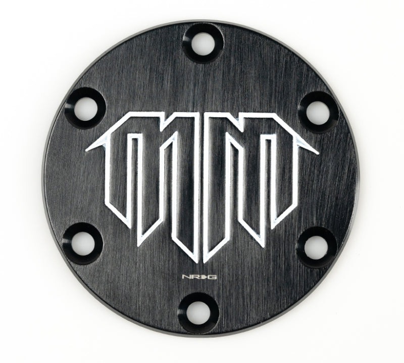 NRG Mad Mike Logo Engraved Horn Delete- Black STR-620-MM STR-620-MM Photo - Primary