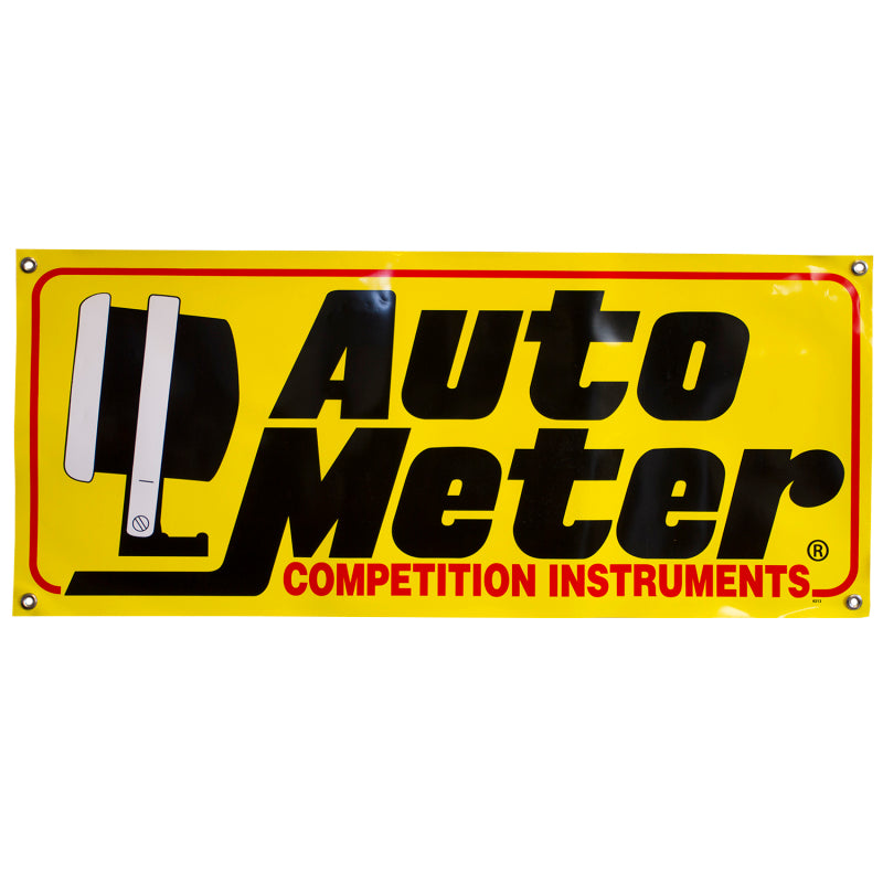 Autometer Banner, Race - Small (3Ft.), Yellow, 'Competition Instrument' 0212 Photo - Primary