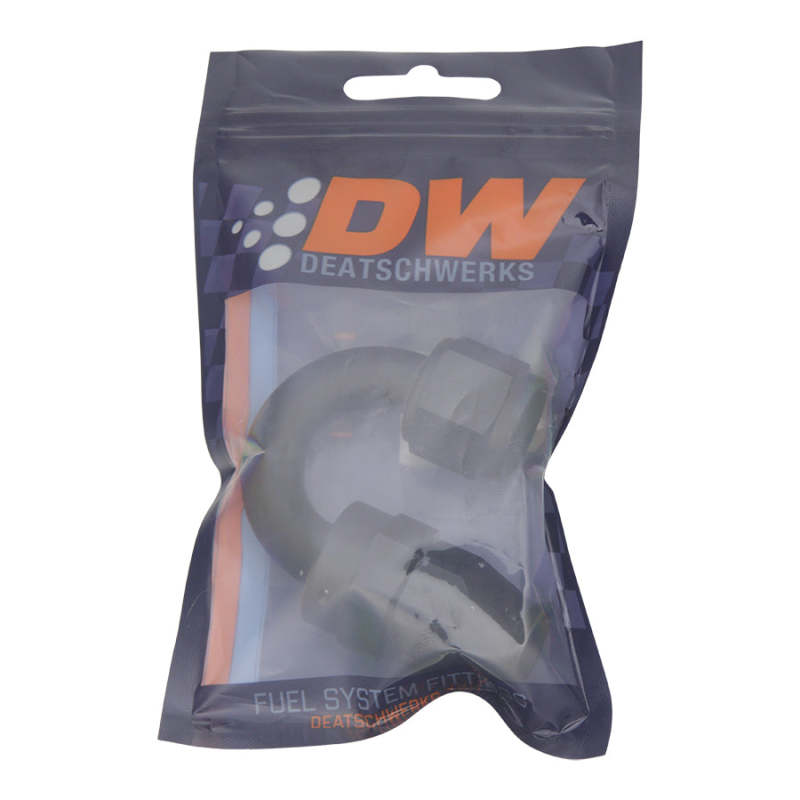 DeatschWerks 8AN Female Swivel 180-Degree Hose End PTFE (Incl Olive Insert) - Anodized Matte Black 6-02-0857-B 6-02-0857-B Photo - lifestyle view