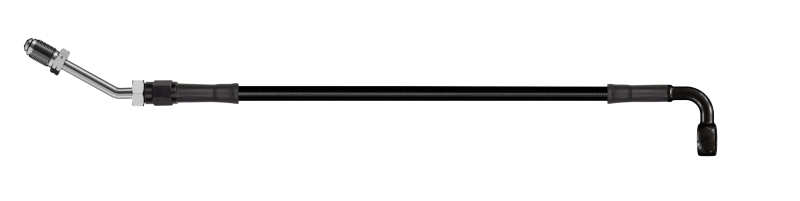 Goodridge 76in Universal Clutch Line w/Black Zinc Fittings & Black Hose - 90Deg Banjo w/M10 Fitting HD3090-1CB-BK76 HD3090-1CB-BK76 Photo - Primary