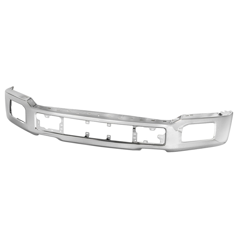 Spyder 18-20 Ford F150 XLT/Lariat w/ Fog Lights Hole Front Bumper - Chrome (FB-FF15018X-FOG-C) 9948435 9948435 Photo - Primary