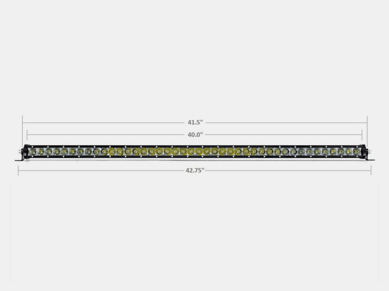 Cali Raised LED Cali Raised 42 Slim Single Row Led Bar Amber CR2316 CR2316 Photo - Primary