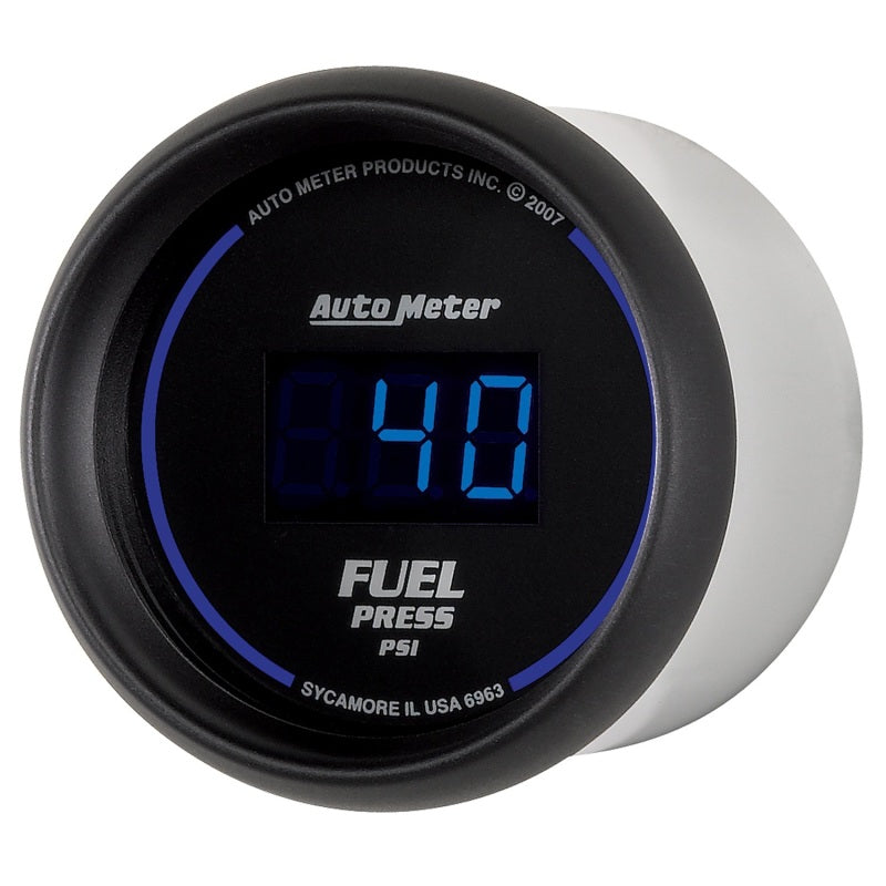 Autometer Gauge, Fuel Pressure, 2 1/16", 100Psi, Digital, Black Dial W/ Blue Led 6963 User 2