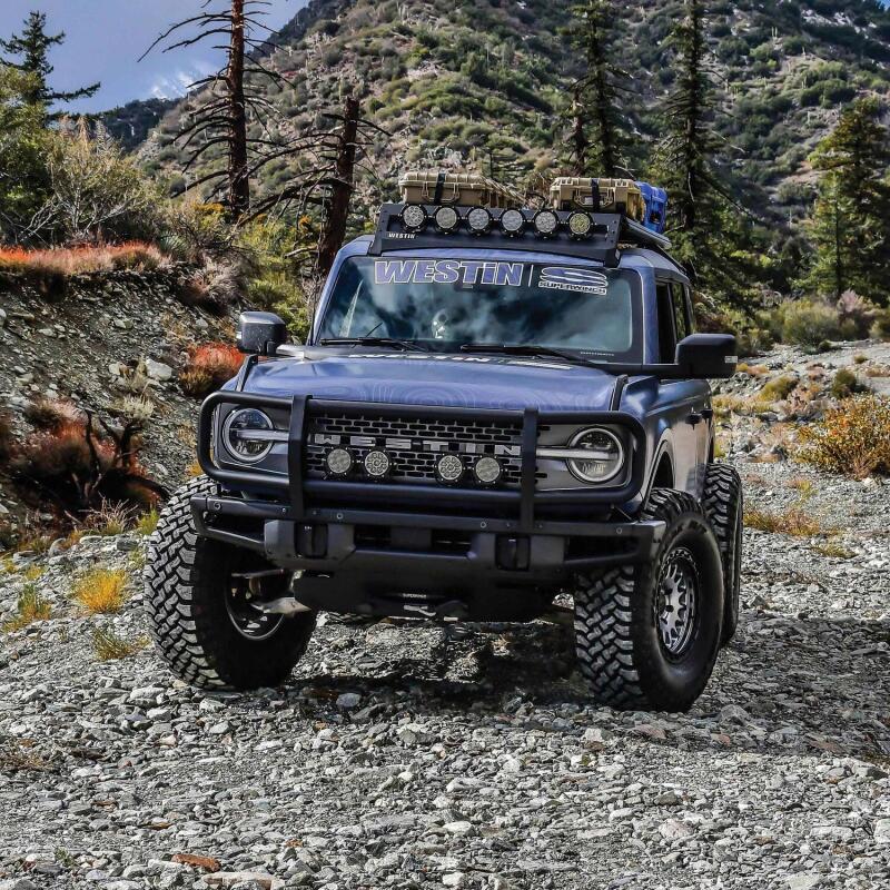 Westin 21-23 Ford Bronco (Excl. Bronco Sport)XTS Front Bumper Brush Guard for OEM Bumper - Tex Black 59-751255 59-751255 Photo - Mounted