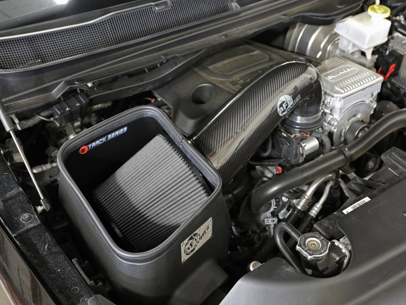 aFe 19-20 Dodge RAM 1500 5.7L Track Series Carbon Fiber Cold Air Intake System w/Pro DRY S Filter 57-10011D 57-10011D Photo - Unmounted