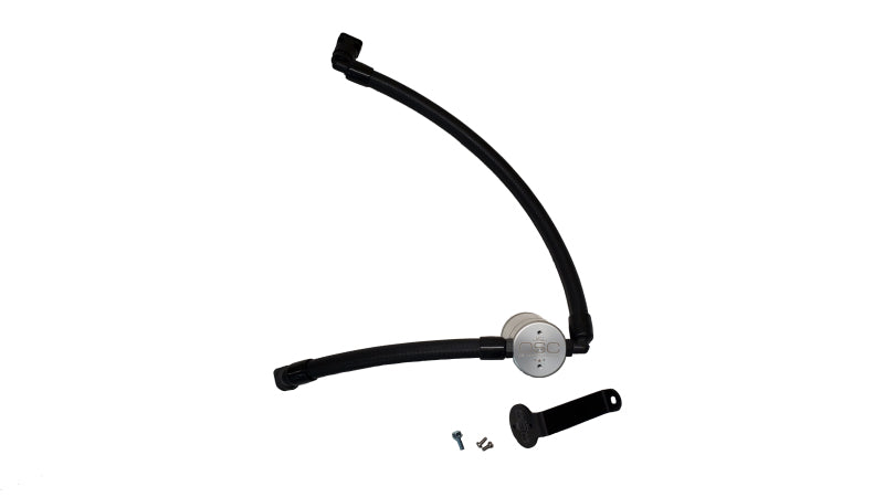 J&L 2021-2022 Ford Bronco 2.7L 3.0 Oil Separator Passenger Side- Clear Anodized 3073P-C 3073P-C Photo - Primary