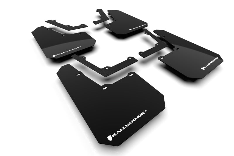 Rally Armor 2024 Tesla Cybertruck Black UR Mud Flap White Logo MF112-UR-BLK-WH MF112-UR-BLK-WH User 1