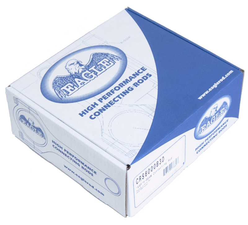 Eagle Chevy 305/350/400/LT1 /Ford 351 Forged 4340 H-Beam Connecting Rods (Set of 8) CRS6000B3D CRS6000B3D Photo - in package