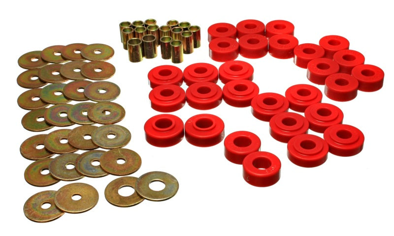 Energy Suspension Leaf Spring Bushing Set Red Ford Bronco All 1978-1979 4.2127R Photo - Primary