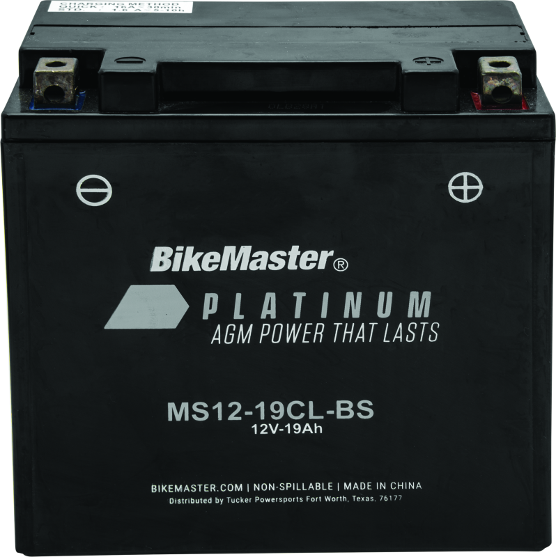 BikeMaster AGM Battery - MS12-19CL-BS 780722 780722 Photo - Primary