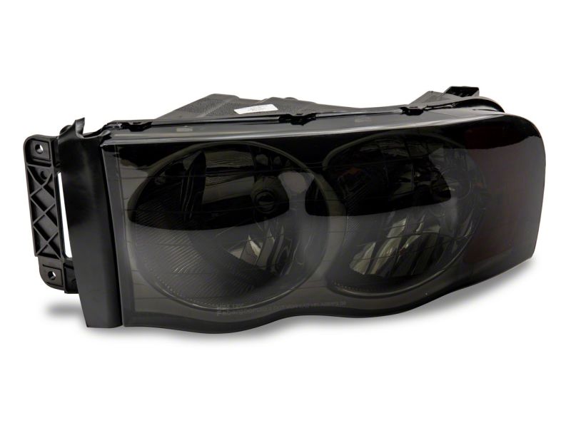 Raxiom 02-05 Dodge RAM 1500 Axial Series OEM Style Rep Headlights- Chrome Housing- Smoked Lens R118009 R118009 Photo - Close Up