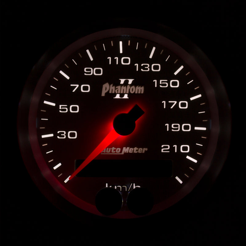 Autometer Phantom II 3-3/8in 0-225KM/H (GPS) Speedometer Gauge 7580-M 7580-M User 2