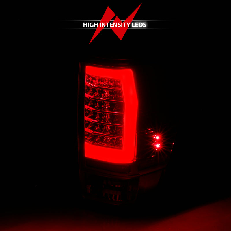 ANZO 04-15 Nissan Titan Full LED Tailights Chrome Housing Red/Clear Lens 311422 311422 Photo - lifestyle view