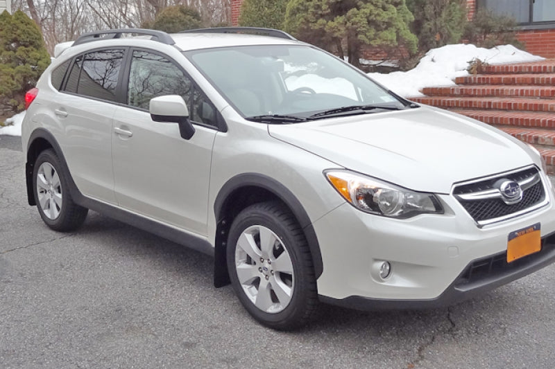 Rally Armor 13+ Subaru XV Crosstrek Black Mud Flap w/ Orange Logo MF26-UR-BLK/OR User 4