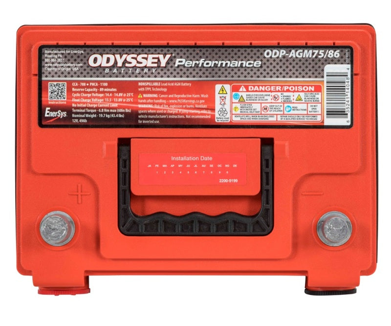 Odyssey Battery Auto/Truck Performance AGM Battery (75/86-705) ODP-AGM75 86 ODP-AGM75 86 User 1