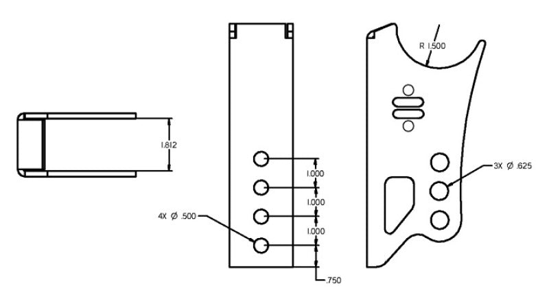 Ridetech Weld On Rear Axle Bracket for Bolt-On 4 Link 70010122 70010122 User 1