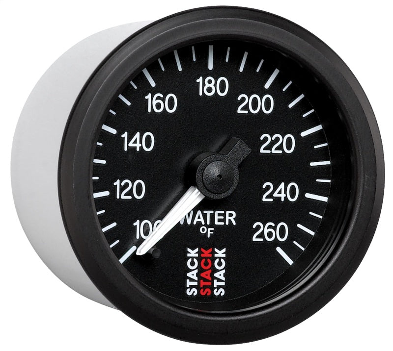 Autometer Stack 52mm 100-260 Deg F 1/8in NPTF Male Pro Stepper Motor Water Temp Gauge - Black ST3308 ST3308 User 5