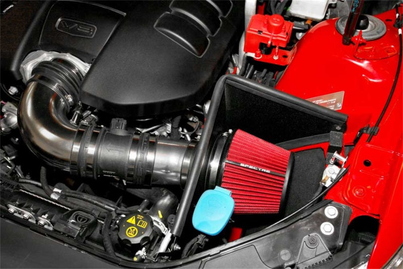 Spectre 08-09 Pontiac G8 V8-6.0/6.2L F/I Air Intake Kit - Polished w/Red Filter 9017 9017 Photo - Mounted