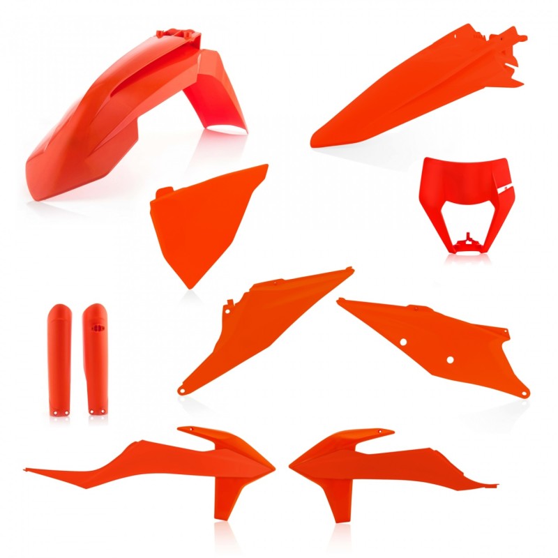 Acerbis 20-23 KTM 150-500 XCF-W/ XC-W-tpi/ EXC-tpi/ EXC-F Full Plastic Kit - 16 Orange 2791545226 2791545226 Photo - Primary