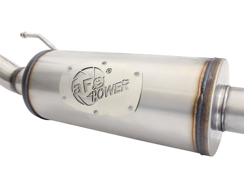 aFe POWER MACH Force-Xp 2-1/2" 409 SS Cat-Back Exhaust w/ 18in Muffler 49-48057 Photo - Unmounted