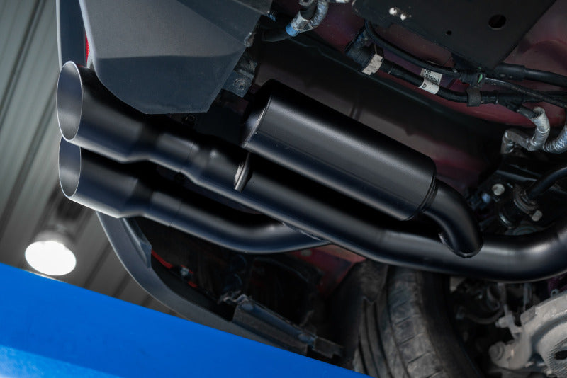 MBRP 18- Mustang 5.0L 3in Ca t Back Exhaust Quad Dual MBRS7207BLK S7207BLK Photo - Close Up