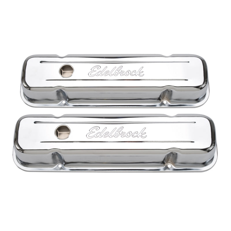 Edelbrock Valve Cover, Signature Series, Pontiac, 1962-1979 301-455 CID V8, Tall 4457 Photo - Primary