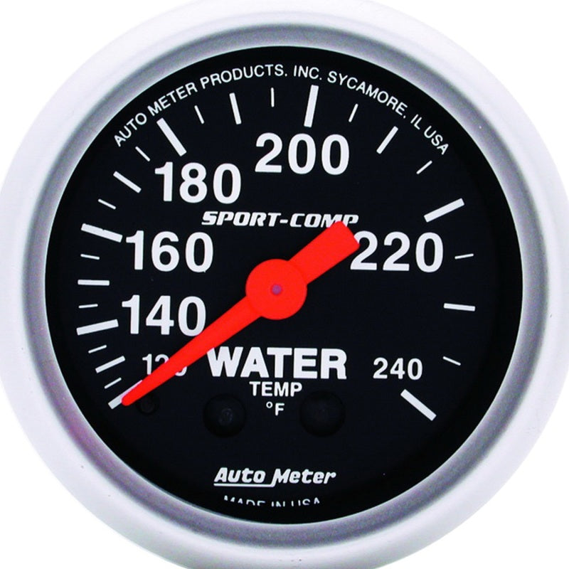 Autometer t Comp 3332 2" Water Temp 120-240F Mechanical Gauge 3332 Photo - Primary