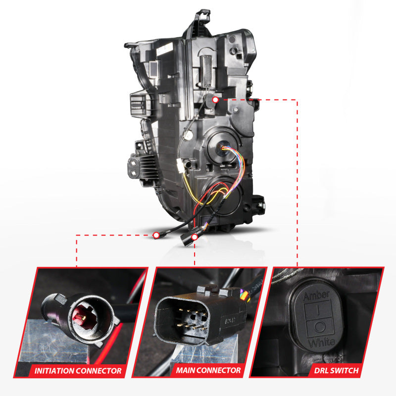 ANZO Z-Series 20-23 Chevy Silverado 2500/3500 Z-Series Full LED Proj Headlights Black - Pass. Side 111619X-R 111619X-R User 1