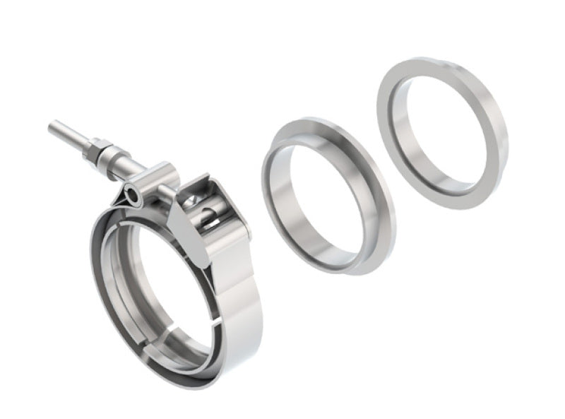 Borla Universal 2.25in Stainless Steel 3pc V-Band Clamp w/ Male and Female Flanges 18007 18007 Photo - Primary